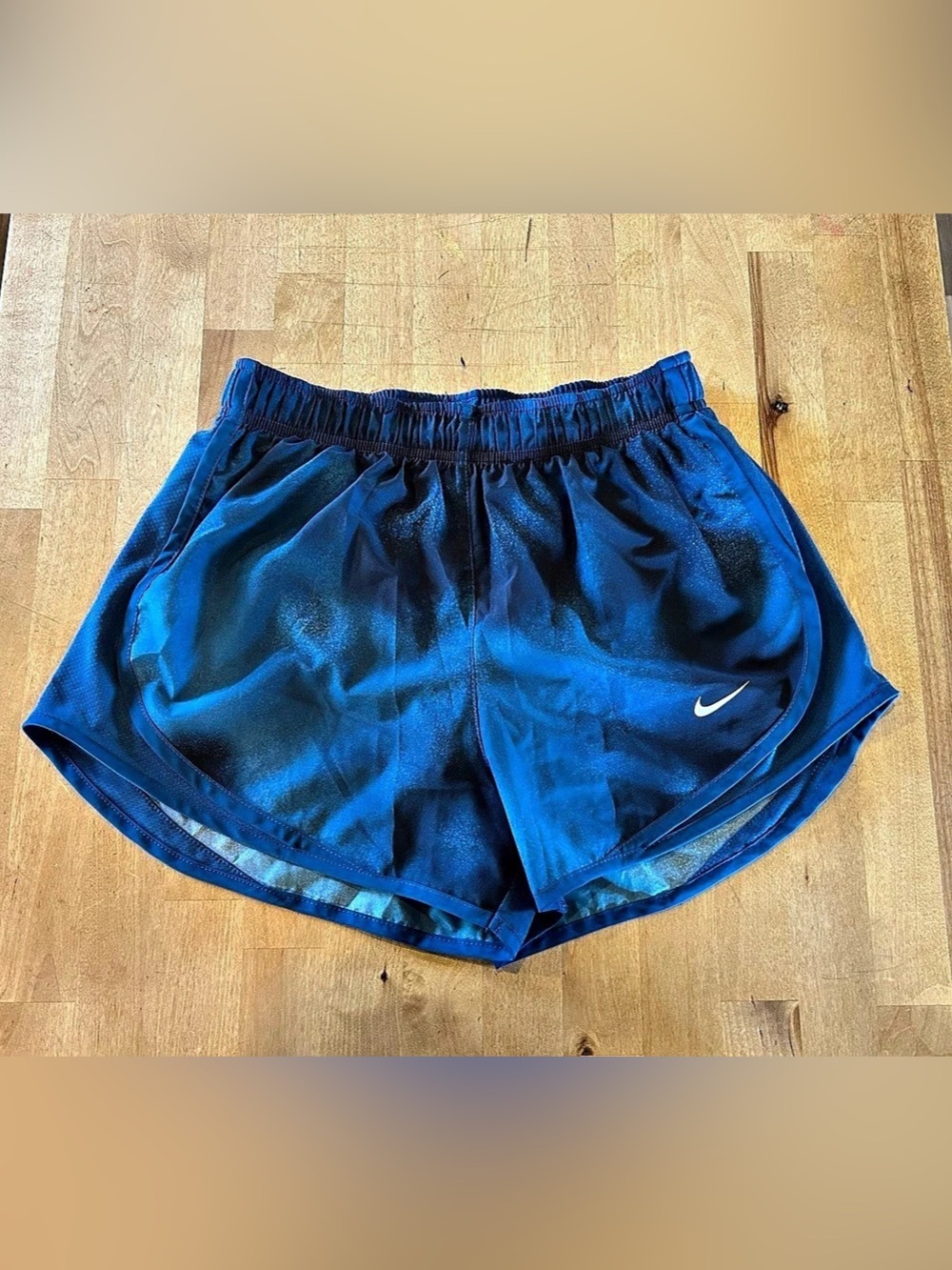 Nike Tempo Printed Running Shorts in Blue Size S